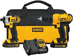 TL-Dwlt-Drl/Imp-DCK240C2; DEWALT 20V MAX Cordless Drill Combo Kit, 2-Tool (DCK240C2) Yellow/Black Drill Driver/Impact Combo Kit with Carry Bag