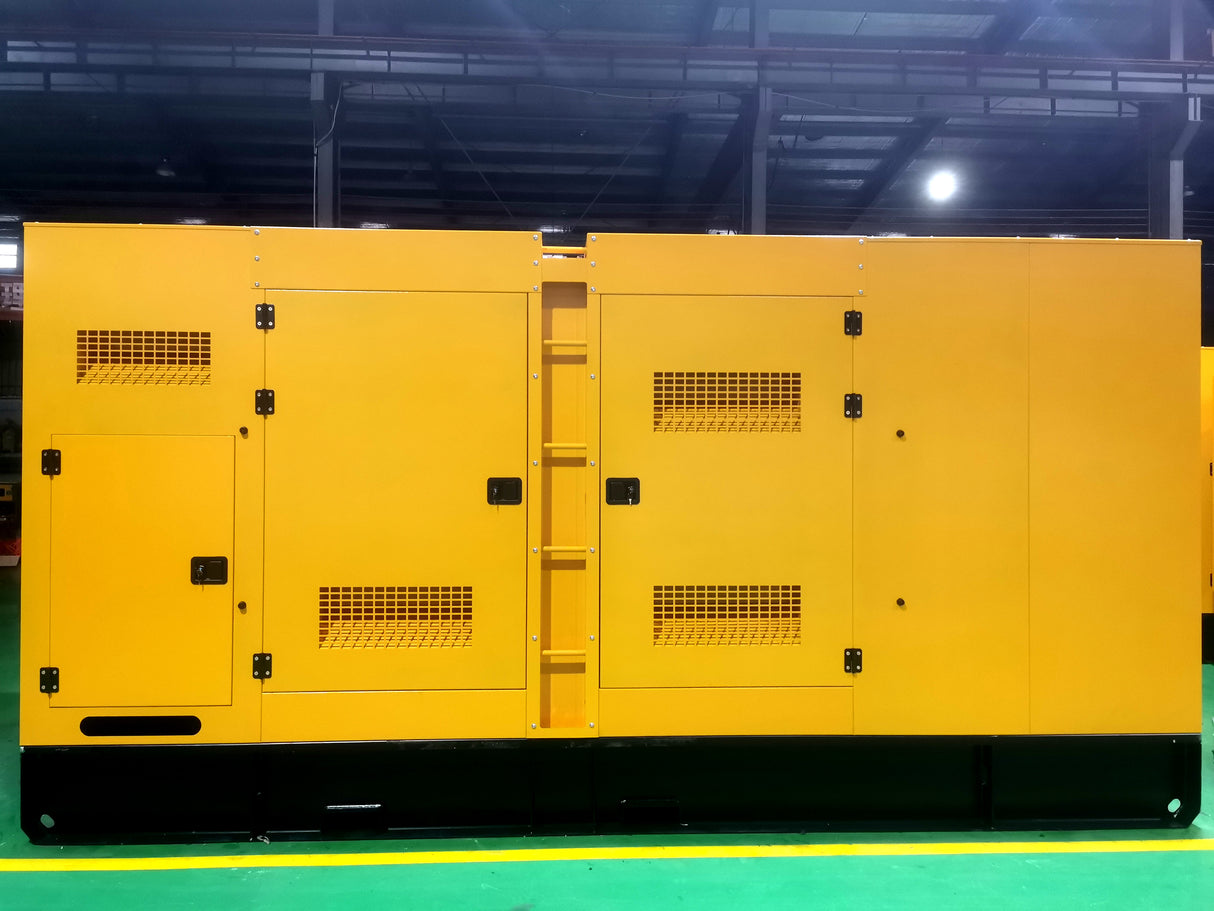 Walt Power GEN-DSL-SLT-WLT-550-3P415 550KVA Silent Diesel Generator Set with Cummins KTA19-G3A Engine, Stamford HC1544E Alternator, Weatherproof Canopy, and DSE Controller