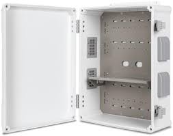 Box-ABS-16X12X6 Outdoor Waterproof Electrical Box ABS Material with Ventilation and Heat Dissipation and Cold Rolled Steel Base Plate and Wall Plate - 16.5"H x 12.6"L x 6.1"W