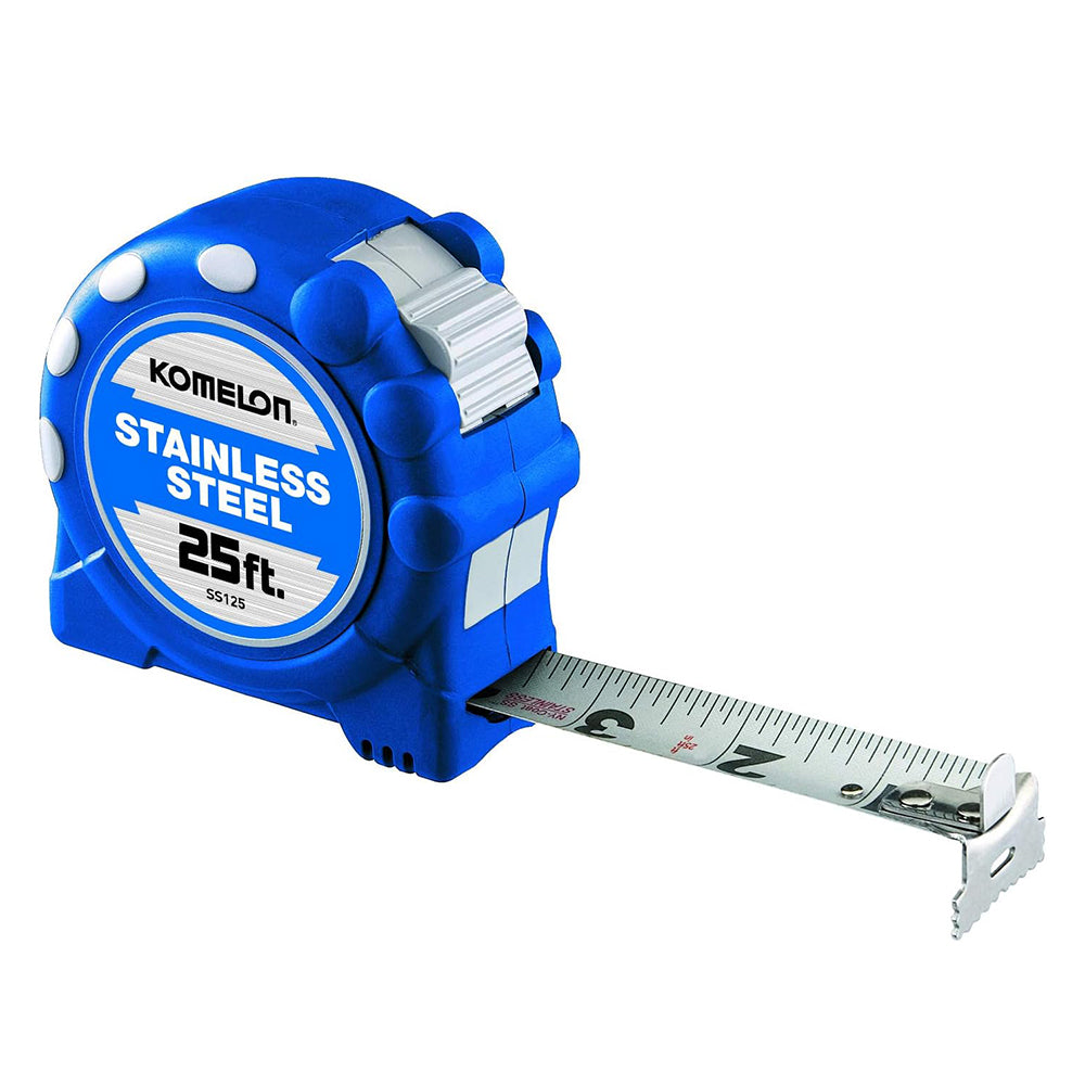 Komelon TAPE-MEA-KMLN-SS125 Stainless Steel Grip 25