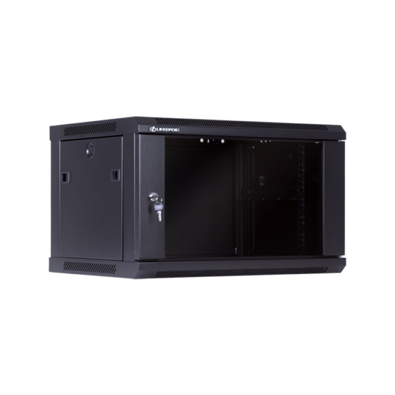 6U CB cabinet in 600mm depth, in flat packing,black