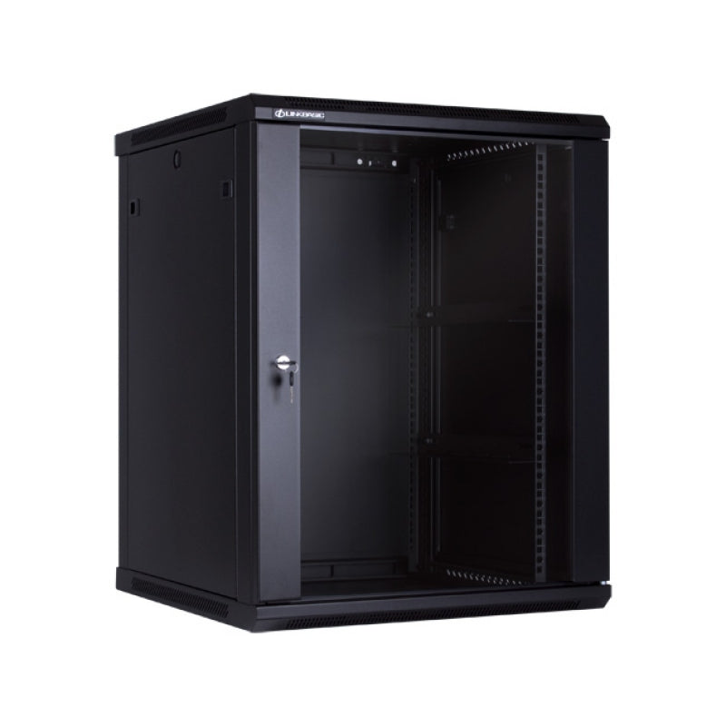 WCB 15U Wall Mount cabinet in 600mm depthin flat packing, black.