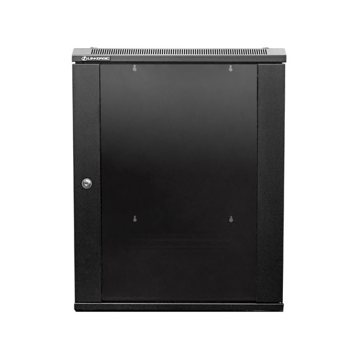 15U WCC cabinet in 550mm depth swingframe in flat packing, black
