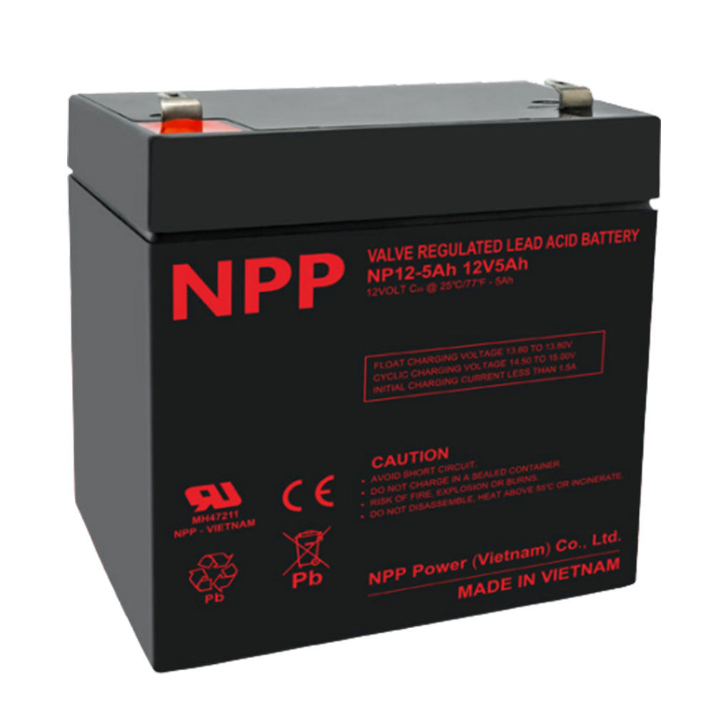 NPP HR12-5.1 NPP HR 12V 5.1Amp Maintenance Free Battery
