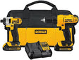 TL-Dwlt-Drl/Imp-DCK240C2; DEWALT 20V MAX Cordless Drill Combo Kit, 2-Tool (DCK240C2) Yellow/Black Drill Driver/Impact Combo Kit with Carry Bag
          