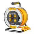 Link2Home Retractable Cord Reel with 4 Outlets 15.24 m / 50 ft
          
