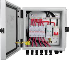 SCB-6-63 PV Combiner Box, 6 String Waterproof Solar Combiner Box with Circuit Breaker LED, 10A Rated Current Fuse, Lightning Arrester, and 63A DC Breaker for On/Off Grid Solar Panel System
          