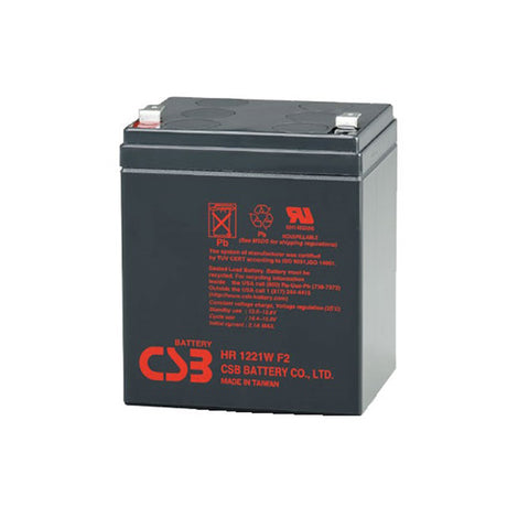 CSB CSBHR1221W F2 High Rate 12 Volt 5.1AH VRLA Battery 